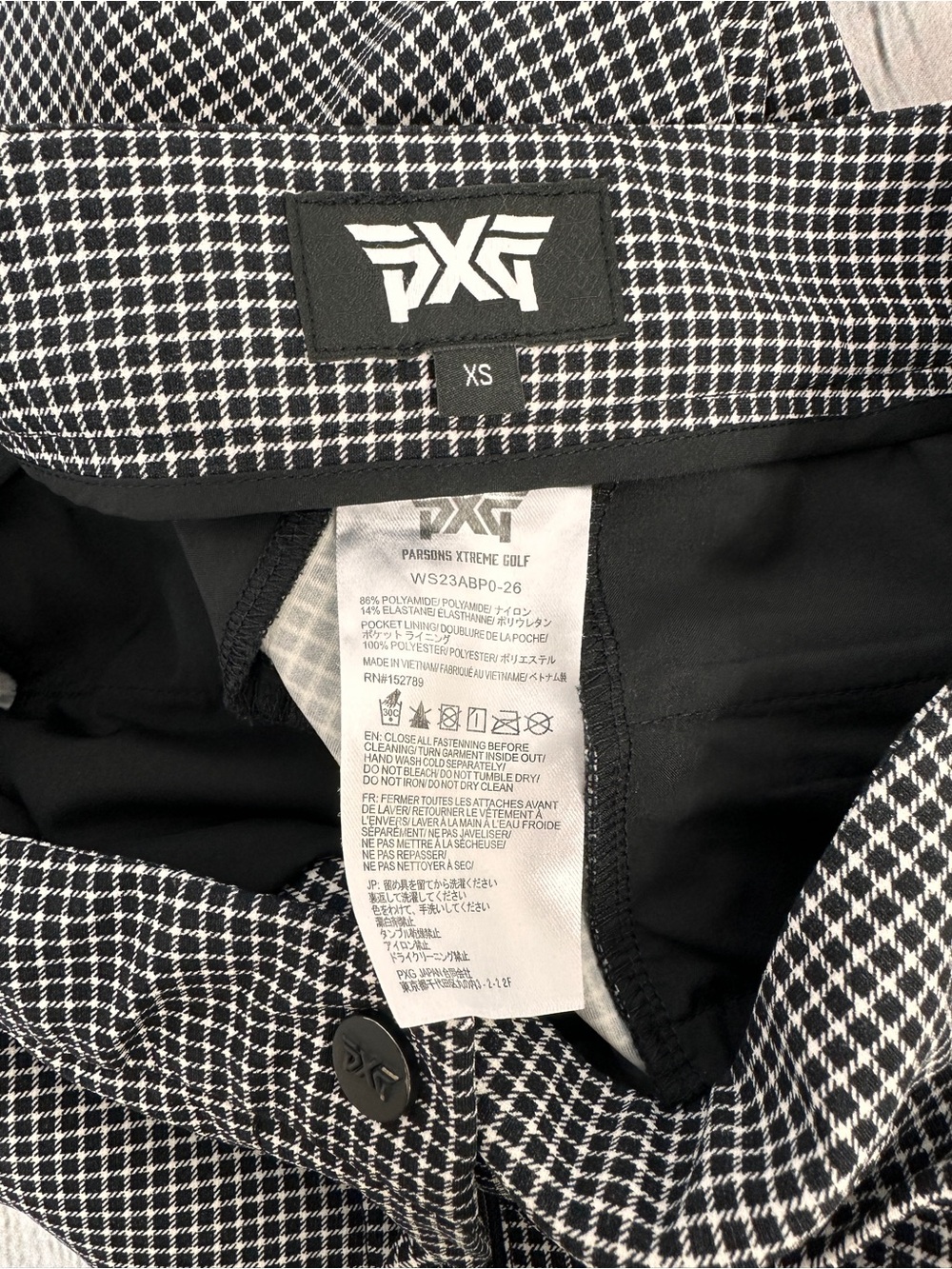 PXG women's mini check pants size XS - Picture 3 of 8